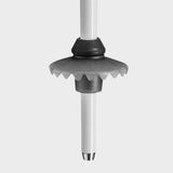 Stella S Skistav - White / Dark Anthracite - Gumpel & Co