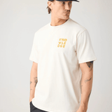 KNOWLEDGE COTTON APPAREL T-shirt m/brystprint - Herre - Egret