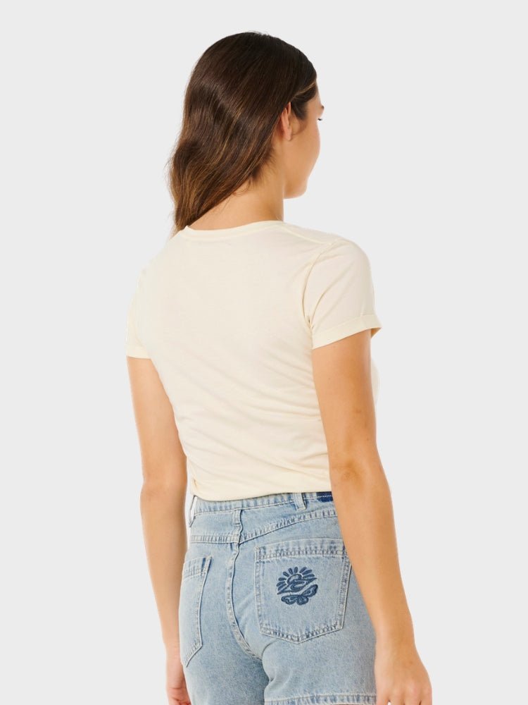 Rc Heart V Neck T shirt - Dame - Lily - Gumpel & Co