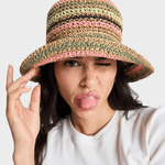 Roxy Candied Peacy Hat - Dame - Parchment