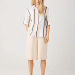 KNOWLEDGE COTTON APPAREL Culotte Shorts - Dame - Yarndyed - Light feather gray