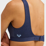 Roxy Shine Elongated Bikini Top - Dame - Mood Indigo