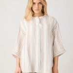 KNOWLEDGE COTTON APPAREL Stibet skjortebluse - Dame - Multi color stripe