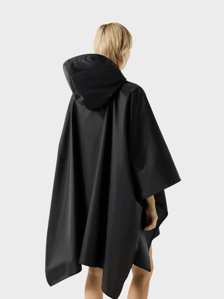 Hunter Packable Poncho - Unisex - Sort - Gumpel & Co