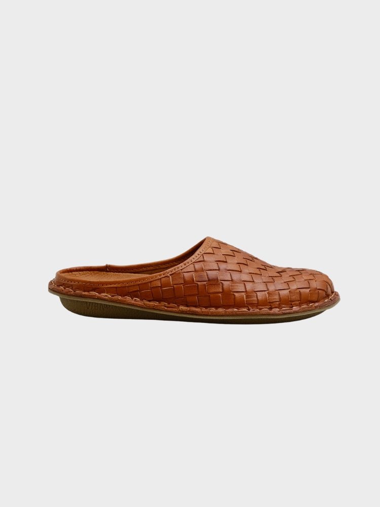Roma Woven Leather - Unisex - Cognac Brown - Gumpel & Co