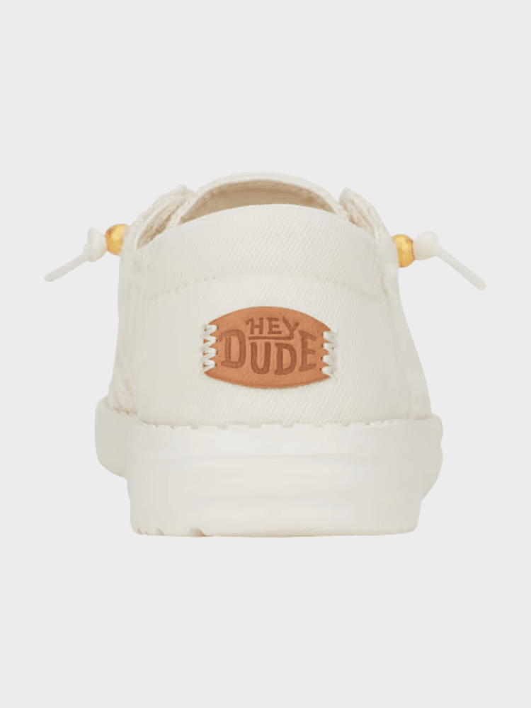 Hey Dude Wendy Crochet Lace - Dame - White Gold