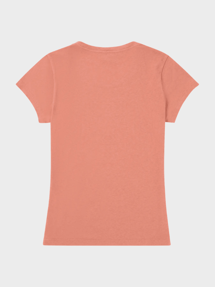 Linen Tee - Dame - Terra Red - Gumpel & Co