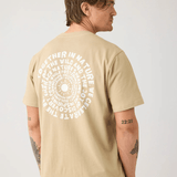 KNOWLEDGE COTTON APPAREL T-shirt m/tryk på ryggen - Herre - Twill