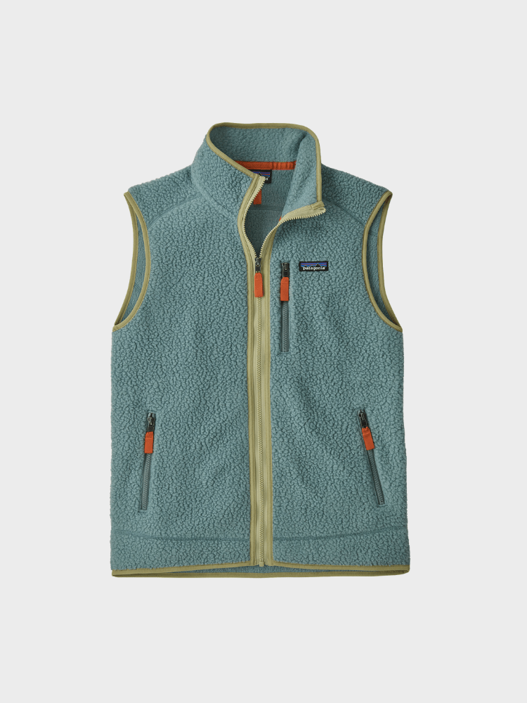 M's Retro Pile Vest - Herre - Blue Sage - Gumpel & Co