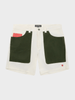 7 Inch Field Shorts - Herre - Off White / Green