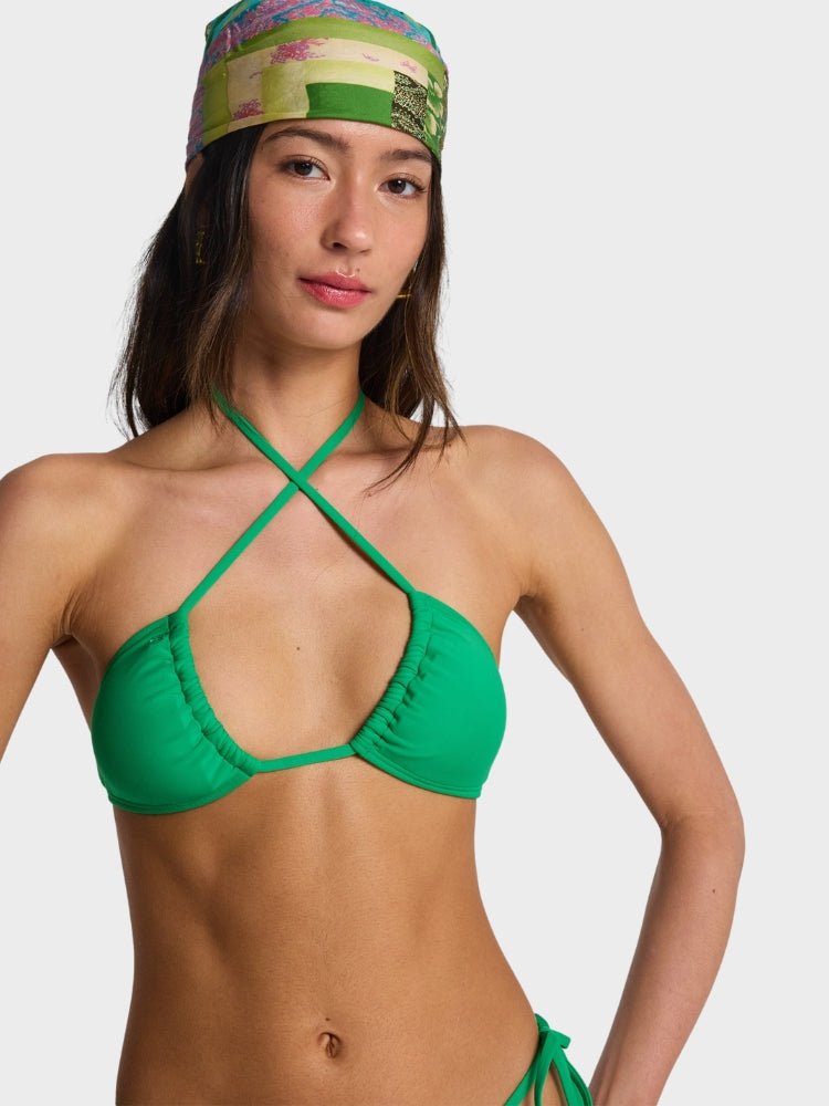 Billabong Sol Searcher Multi Tri Bikinitop - Dame - Summer Green