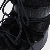 Icon Low Faux Fur - Dame - Black