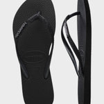 Slim Glitter II Klipklapper - Dame - Black/Black - Gumpel & Co