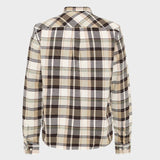 Dune regular checked flannel shirt Skjorte - Herre - Brown check