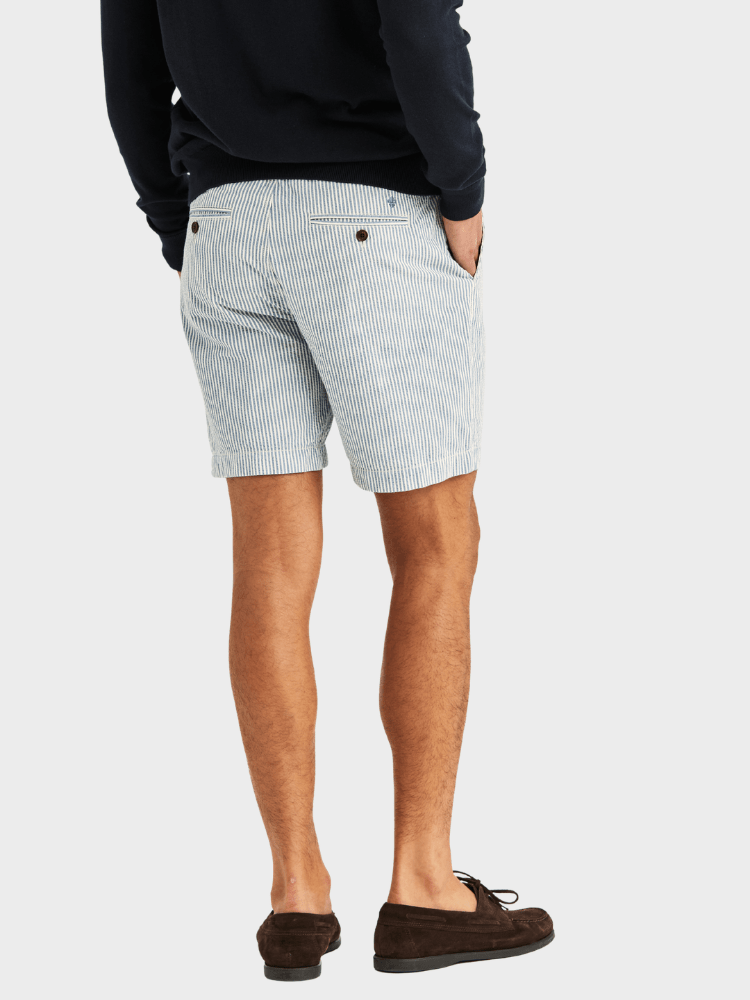 Morris Fenix Seersucker Shorts - Blue