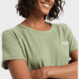 Roxy Oceanwave Regular Emby T shirt - Dame - Oil Green