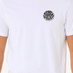 Rip Curl Wettie Icon T shirt - Herre - Optical White