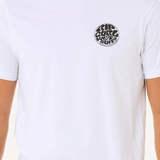 Rip Curl Wettie Icon T shirt - Herre - Optical White