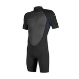 O´Neill Youth Reactor 2 2mm Back Zip S/S Spring Våddragt - Børn - Black/Slate