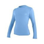 O´Neill Wms Basic Skins L/S UV trøjer - Dame - Azurine