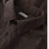 Dune regular flannel shirt Skjorte - Herre - Chocolate Torte