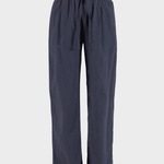 Luca linen Trousers - Dame - Dusty Navy - Gumpel & Co