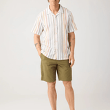 KNOWLEDGE COTTON APPAREL Skjorte m/korte ærmer - Herre - Multi color stripe