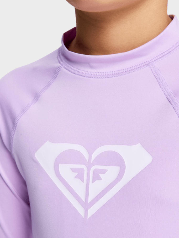 Whole Hearted Langærmet UV trøje - Pige - Crocus Petal - Gumpel & Co