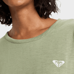 Roxy Oceanwave Regular Emby T shirt - Dame - Oil Green