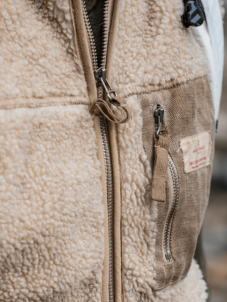 Heroes Wool Fleece Vest - Herre - Natural - Gumpel & Co