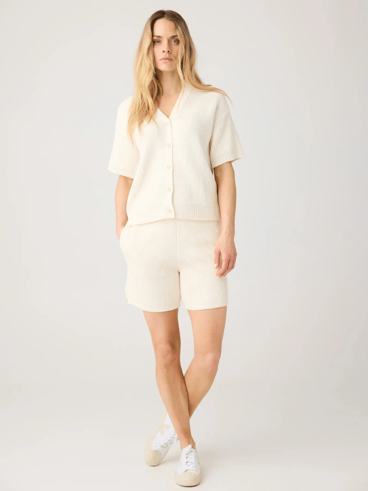 KNOWLEDGE COTTON APPAREL POSEY Shorts - Dame - Egret