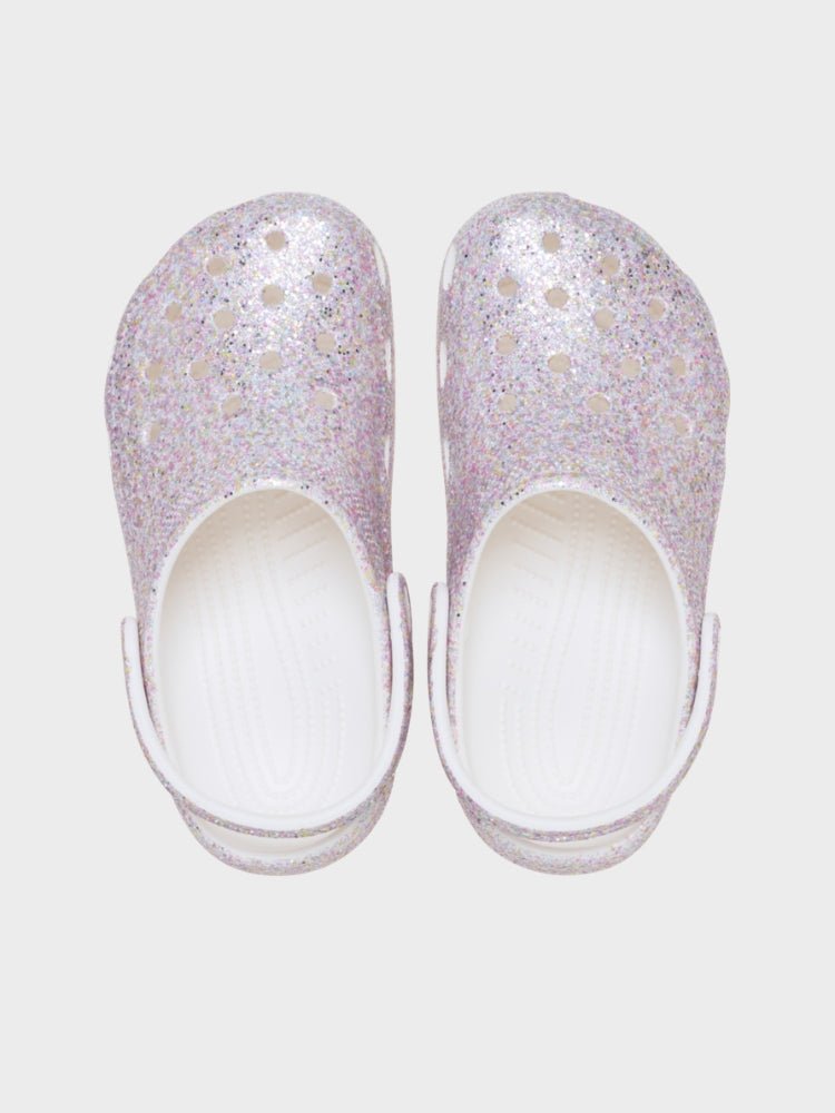 CROCS Classic Fantasy Glitter Clog Crocs - Børn - White