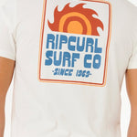 Pacific Rinse Sunrise T shirt - Herre - Bone - Gumpel & Co