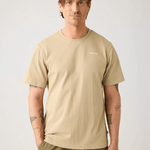 KNOWLEDGE COTTON APPAREL T-shirt m/tryk på ryggen - Herre - Twill