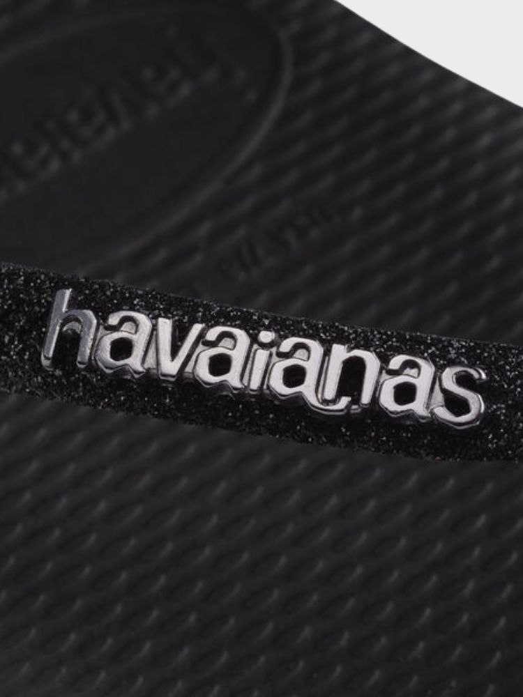 Slim Glitter II Klipklapper - Dame - Black/Black - Gumpel & Co