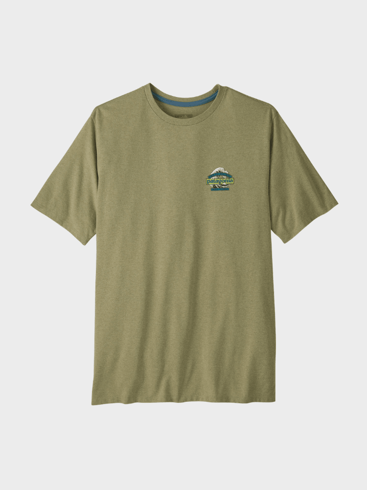 Great Waves Responsibili Tshirt - Herre - Gumtree Green - Gumpel & Co