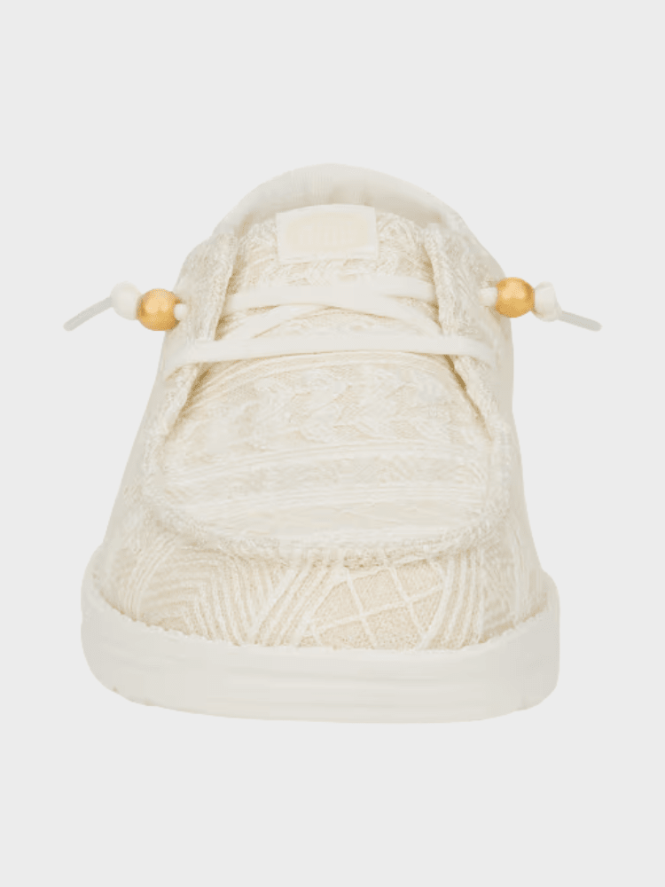 Hey Dude Wendy Crochet Lace - Dame - White Gold