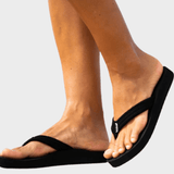 Reef Cushion Breeze Klipklapper - Dame - Black/Black - Gumpel & Co