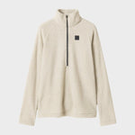 Hrannar W Zipneck Fleece - Dame - Dark Stone - Gumpel & Co