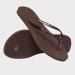 Slim Glitter II Klipklapper - Dame - Dark Brown - Gumpel & Co