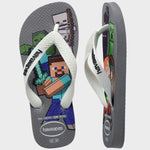 Minecraft Klipklapper - Børn - Steel grey/White - Gumpel & Co