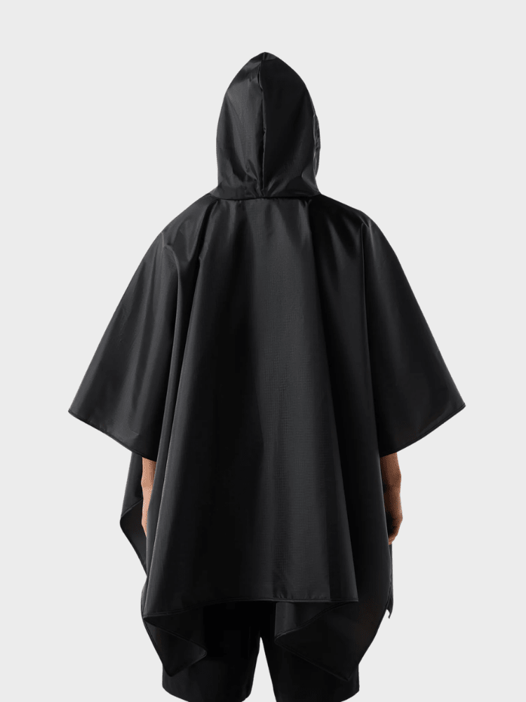 Hunter Packable Poncho - Unisex - Sort - Gumpel & Co