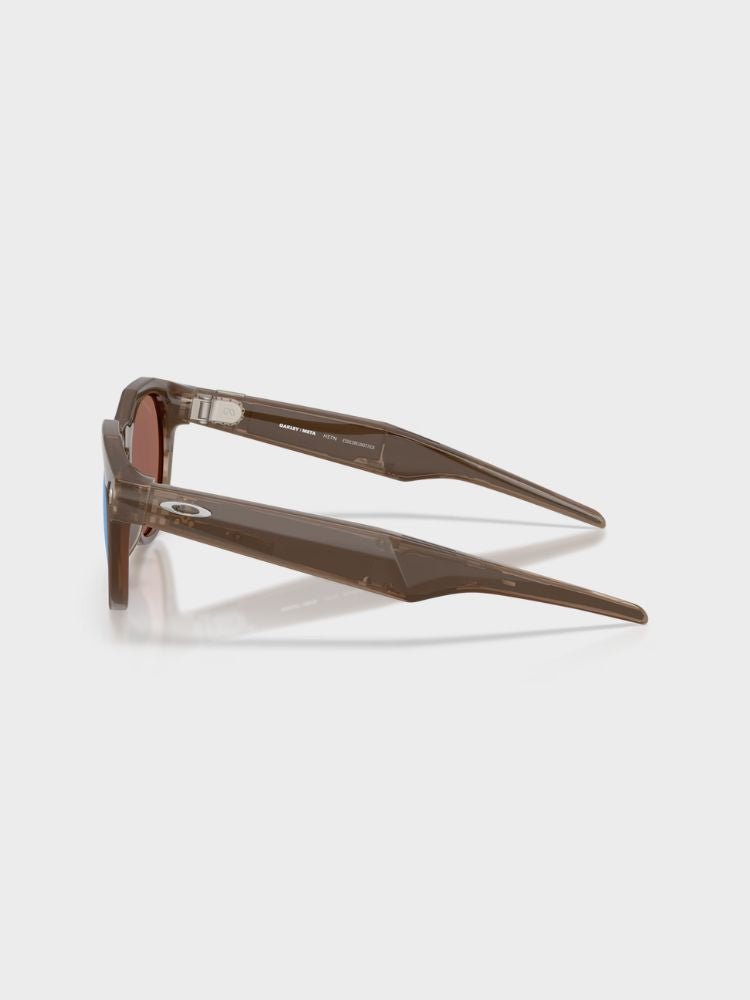 Oakley X Meta HSTN AI Solbrille - Brown Smoke / Prizm Deep Water Polerized