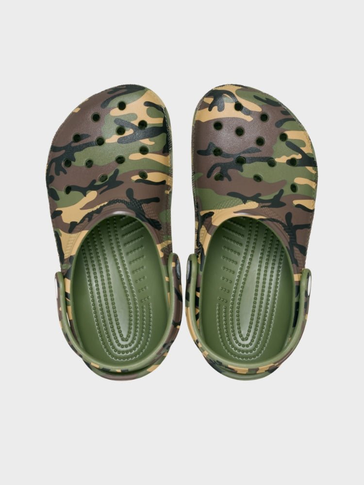 Classic Camouflage Clog Crocs - Børn - Army Green/Multi - Gumpel & Co