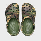 Classic Camouflage Clog Crocs - Børn - Army Green/Multi - Gumpel & Co