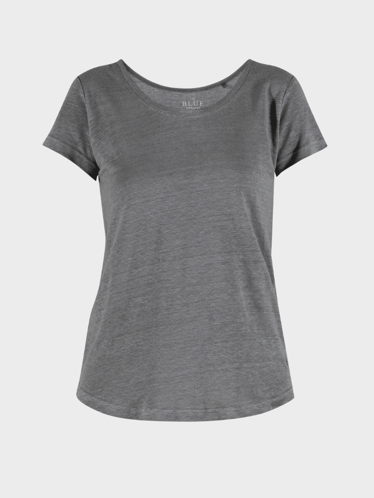 Lotta linen Tee - Dame - Silver Pine - Gumpel & Co