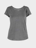 Lotta linen Tee - Dame - Silver Pine