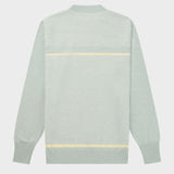 Pinstripe Crew - Herre - Faded Woad Green
