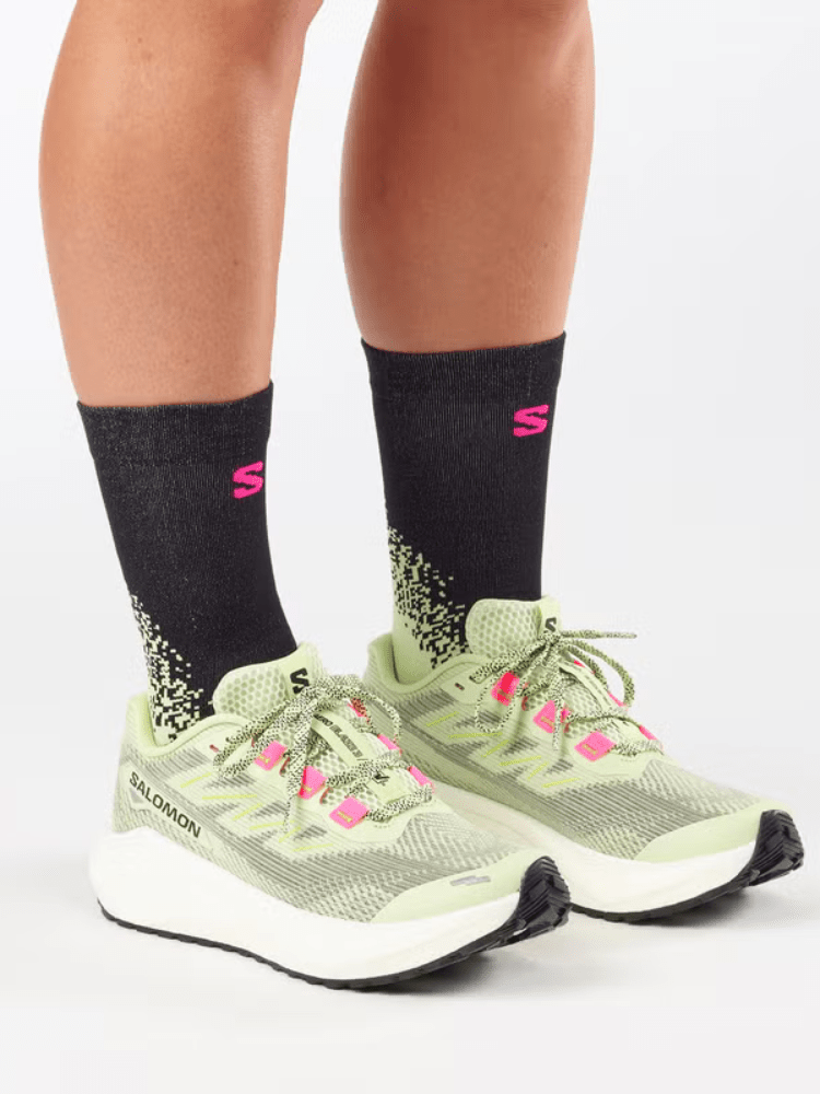 Salomon Aero Blaze 3 Gravel Sko - dame - Grøn / Hvid / Pink