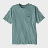 Patagonia Responsibili Tshirt - Herre - Boardshort Logo / Blue Sage